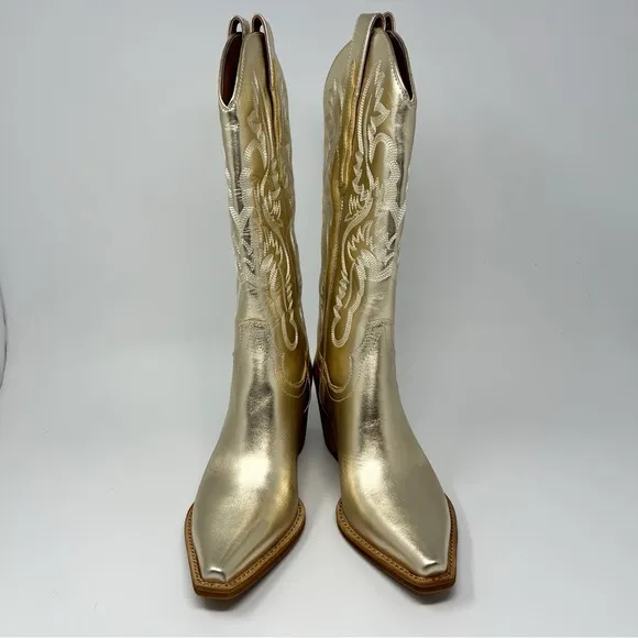 Jeffrey Campbell Dagget Gold Boots
