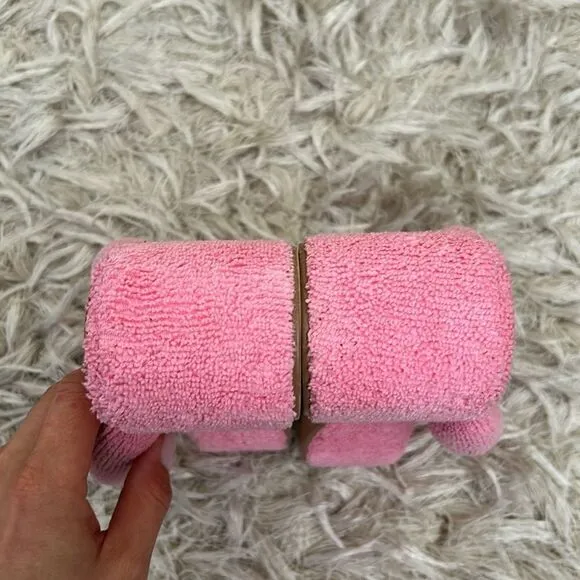 Jeffrey Campbell Luau 2 Terrycloth Platform Thong Sandals in Pink size 6