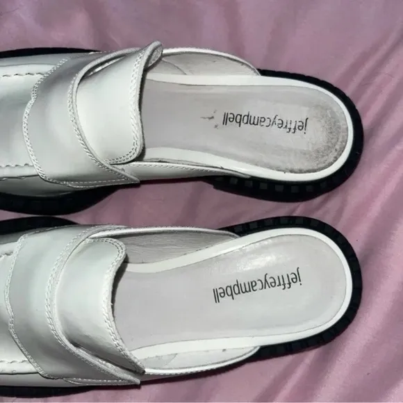 JEFFREY CAMPBELL White Biblio Loafers