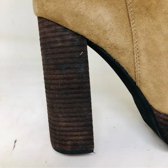Jeffrey Campbell x Free People Suede Platform Ankle Boots
