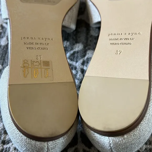 Jenni Kayne ivory pointed toe flats