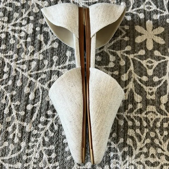 Jenni Kayne ivory pointed toe flats