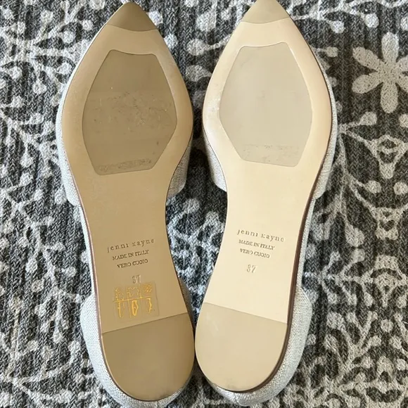 Jenni Kayne ivory pointed toe flats
