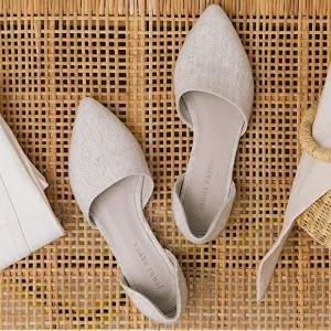 Jenni Kayne ivory pointed toe flats
