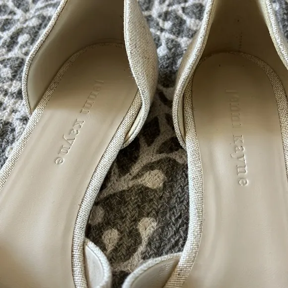 Jenni Kayne ivory pointed toe flats