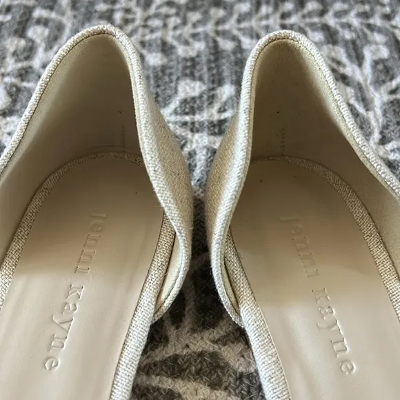Jenni Kayne ivory pointed toe flats