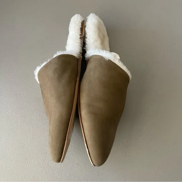 JENNI KAYNE Shearling Lined Mule SlipOn Laurel Women's Flats Size EU41 US10.5-11