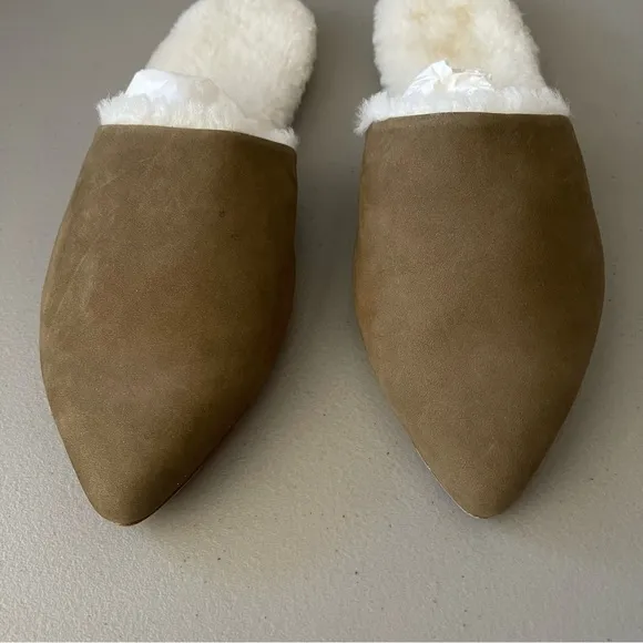 JENNI KAYNE Shearling Lined Mule SlipOn Laurel Women's Flats Size EU41 US10.5-11