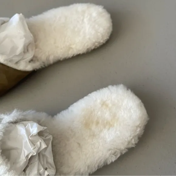 JENNI KAYNE Shearling Lined Mule SlipOn Laurel Women's Flats Size EU41 US10.5-11