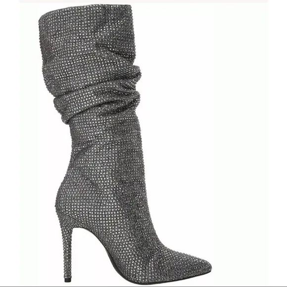 jessica simpson Silver Sparkles Boots 6