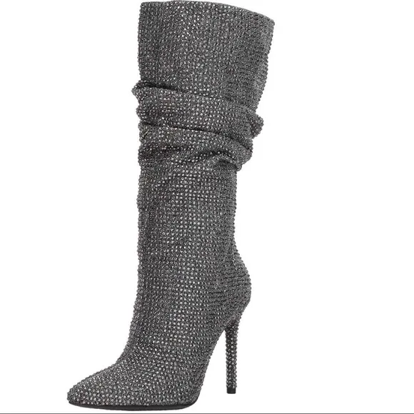 jessica simpson Silver Sparkles Boots 6