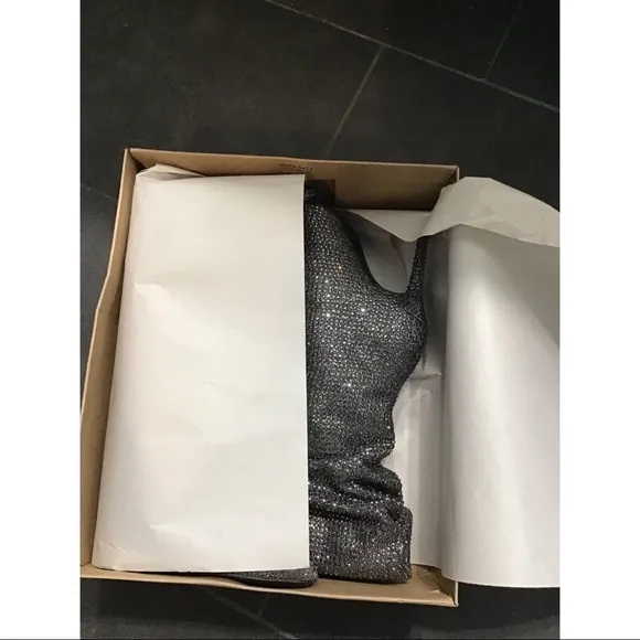 jessica simpson Silver Sparkles Boots 6