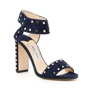 Jimmy Choo Veto 100 Navy Sandal