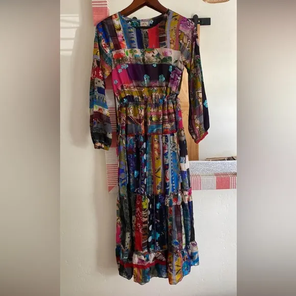 Johnny Was✨Silk Sonnet Dixie Maxi Dress