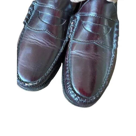 Johnston &amp; Murphy Aristocraft Penny Loafer Burgundy Leather 8