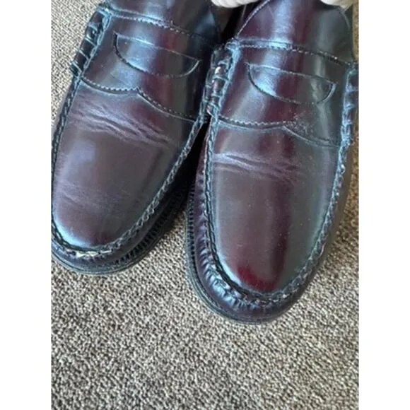 Johnston &amp; Murphy Aristocraft Penny Loafer Burgundy Leather 8