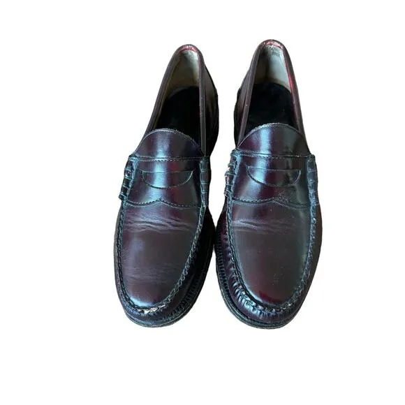 Johnston &amp; Murphy Aristocraft Penny Loafer Burgundy Leather 8
