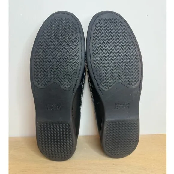 Johnston &amp; Murphy Boy's Youth Locklin Venetian Black Leather Loafers Size 7M