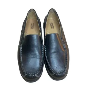 Johnston &amp; Murphy Boy's Youth Locklin Venetian Black Leather Loafers Size 7M