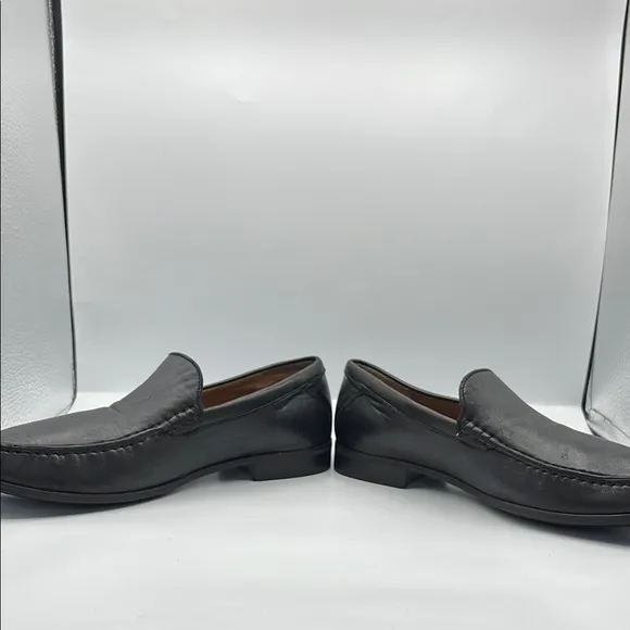 Johnston &amp; Murphy Sz 10 Men's Hawkins Venetian Black Glove Leather
