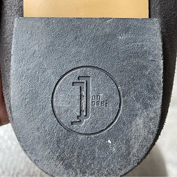 Jon Josef Gray Suede Leather Pluto Loafer Flats Comfort Square Toe 9.5M