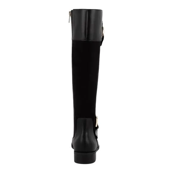 Jones New York Women's Leodenn Wide Calf Knee High Riding Boots Black Size 7 1/2