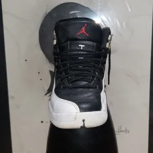JORDAN Kids Black and White Sneakers