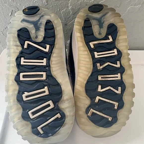 Jordan Kids' White and Blue Sneakers