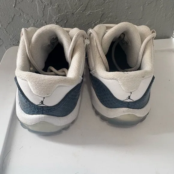 Jordan Kids' White and Blue Sneakers