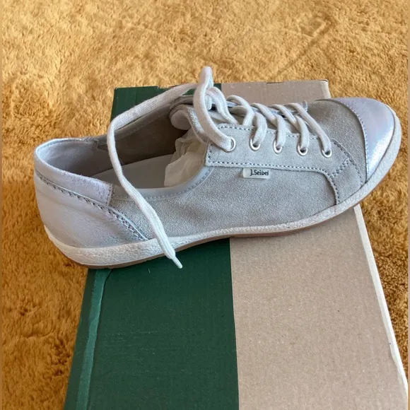 Josef Seibel Grey Suede Sneakers | NIB | EU 36 | Retail $154
