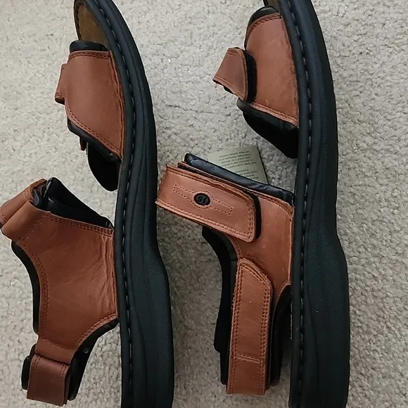 Josef Seibel Men's Brown Leather Sandals - New