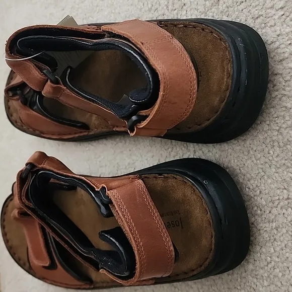 Josef Seibel Men's Brown Leather Sandals - New