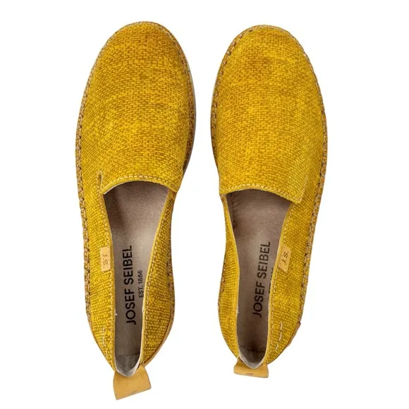 Josef Seibel Sofie 40 Yellow Flats Size EU 37 (6-6.5) New