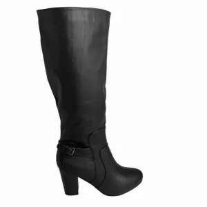 Journee Collection Women's Carver Boots Wide Calf Black 7.5