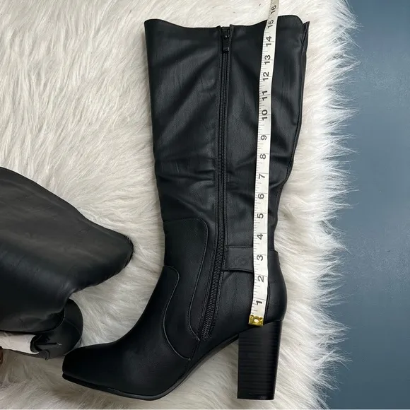 Journee Collection Women's Carver Boots Wide Calf Black 7.5