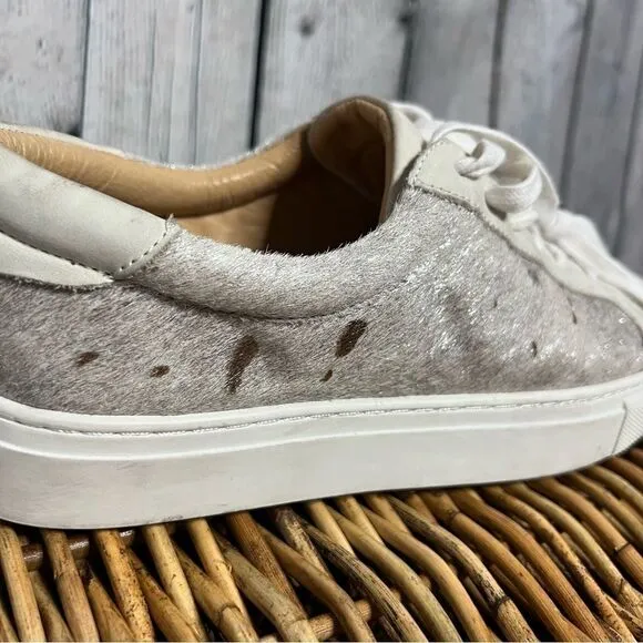 J/Slides metallic calf hair leather Lacee sneakers size 9M new