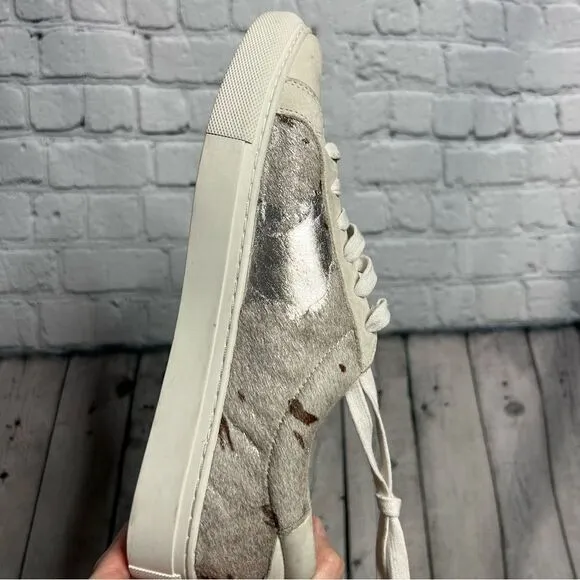 J/Slides metallic calf hair leather Lacee sneakers size 9M new