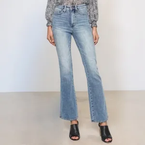 Judy Blue Tummy Control High-Rise Jeans Bootcut Embroidered Pocket Denim Pants
