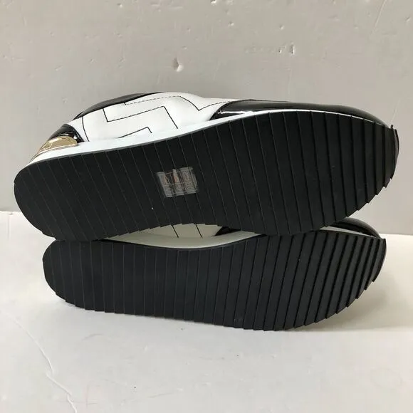 Karl Lagerfeld Paris Melody Slip on Sneakers Women's Size 8.5 White/Black