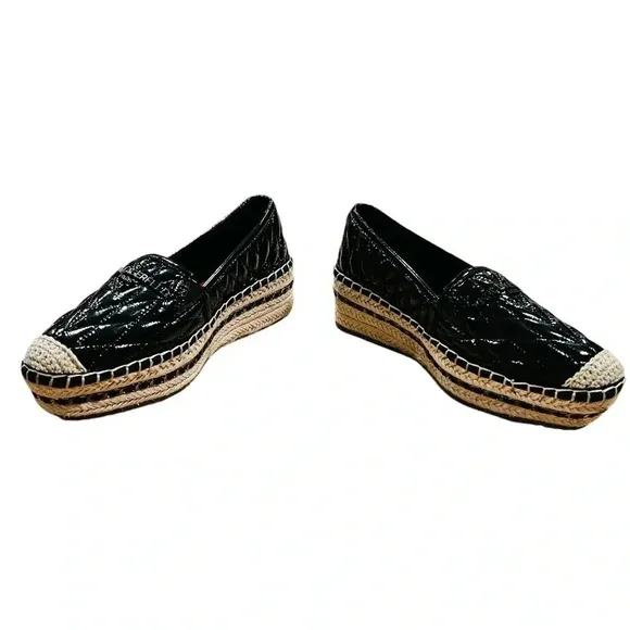 KARL LAGERFELD PARISWomen's Desta Slip-On Espadrille Platform Flats Size 5.5 New