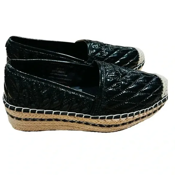 KARL LAGERFELD PARISWomen's Desta Slip-On Espadrille Platform Flats Size 5.5 New