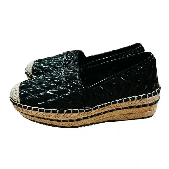 KARL LAGERFELD PARISWomen's Desta Slip-On Espadrille Platform Flats Size 5.5 New