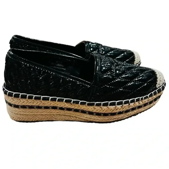 KARL LAGERFELD PARISWomen's Desta Slip-On Espadrille Platform Flats Size 5.5 New