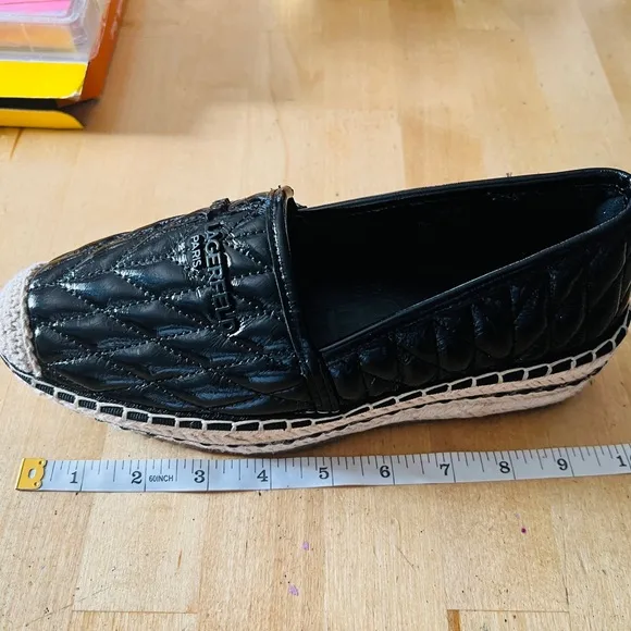 KARL LAGERFELD PARISWomen's Desta Slip-On Espadrille Platform Flats Size 5.5 New