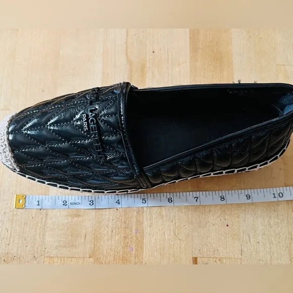 KARL LAGERFELD PARISWomen's Desta Slip-On Espadrille Platform Flats Size 5.5 New