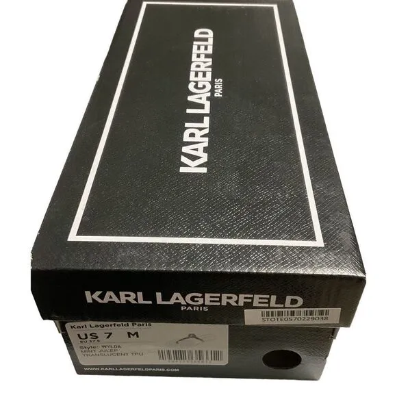 Karl Lagerfeld Sandals  NIB Mint Color Transparent Thong Sandal Size 7