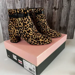 KATE SPADE Delina Calf Hair Booties- Leopard- Women’s 5.5B- New in Box