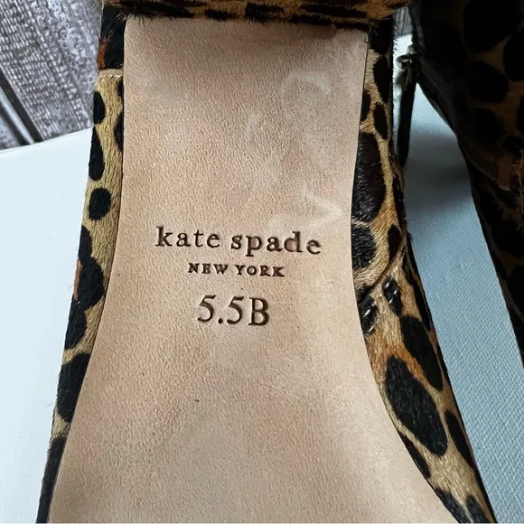 KATE SPADE Delina Calf Hair Booties- Leopard- Women’s 5.5B- New in Box