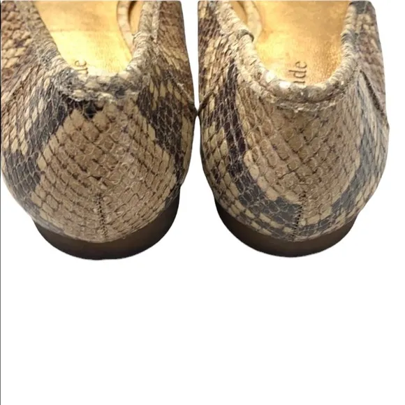 Kate Spade Eryn Snake Print Flats Size 6