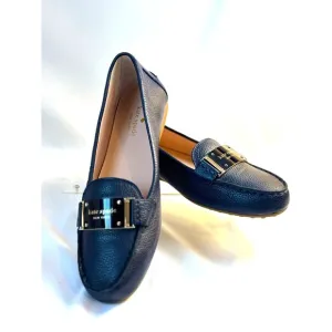 Kate Spade NY Cheshire Loafer  9B Woman Shoes AETREX INSOLE  Navy Blue leather